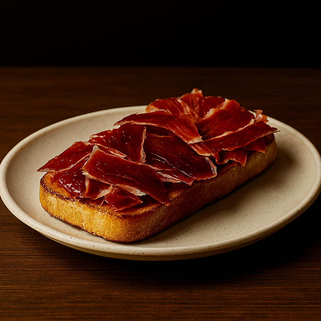 Tostada de jamón ibérico