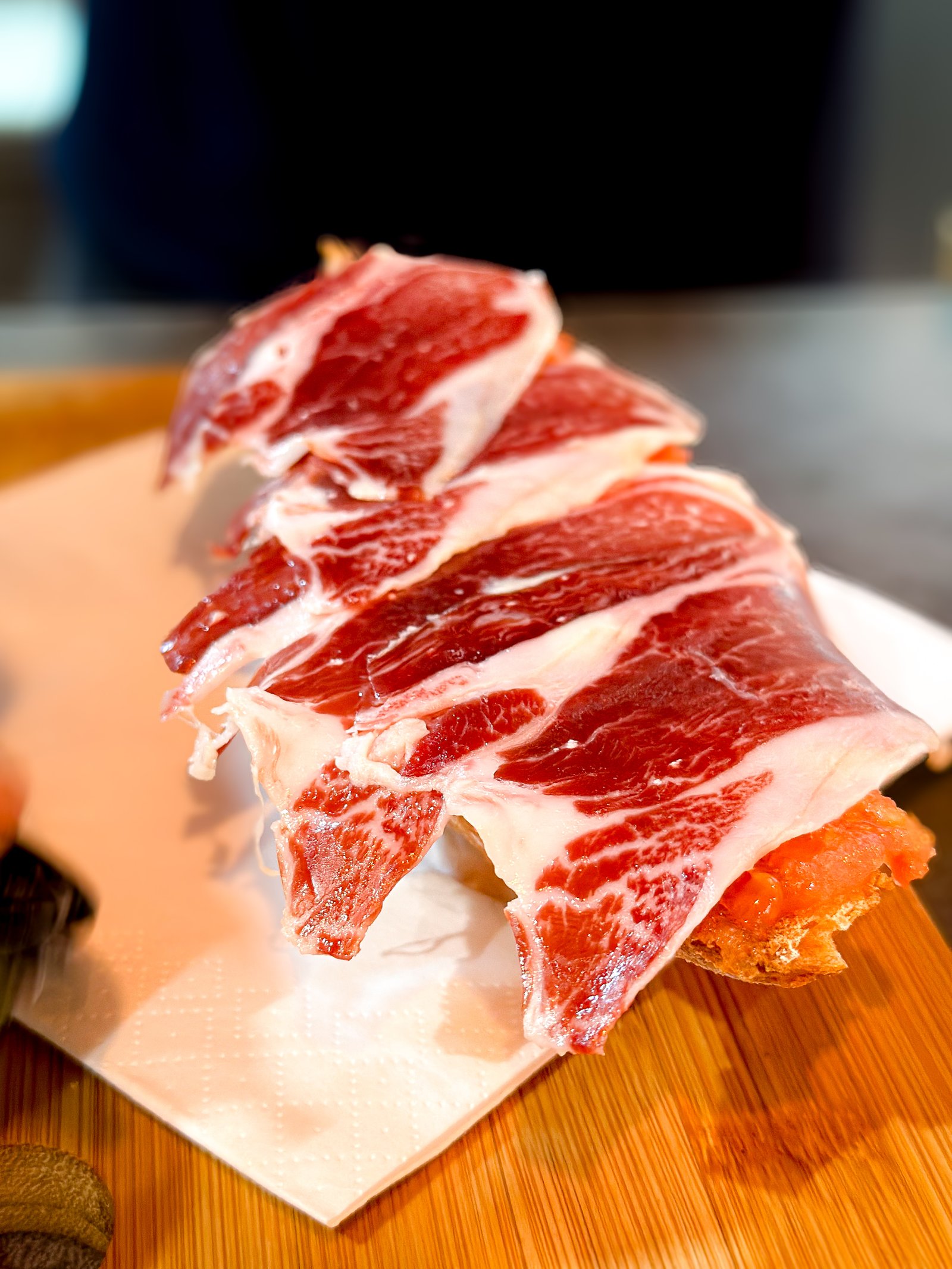 Tostada de jamón ibérico